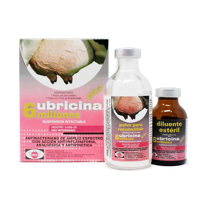 Ubricina Plus 6 Millones 15 ml - Robles Veterinaria - Andoci