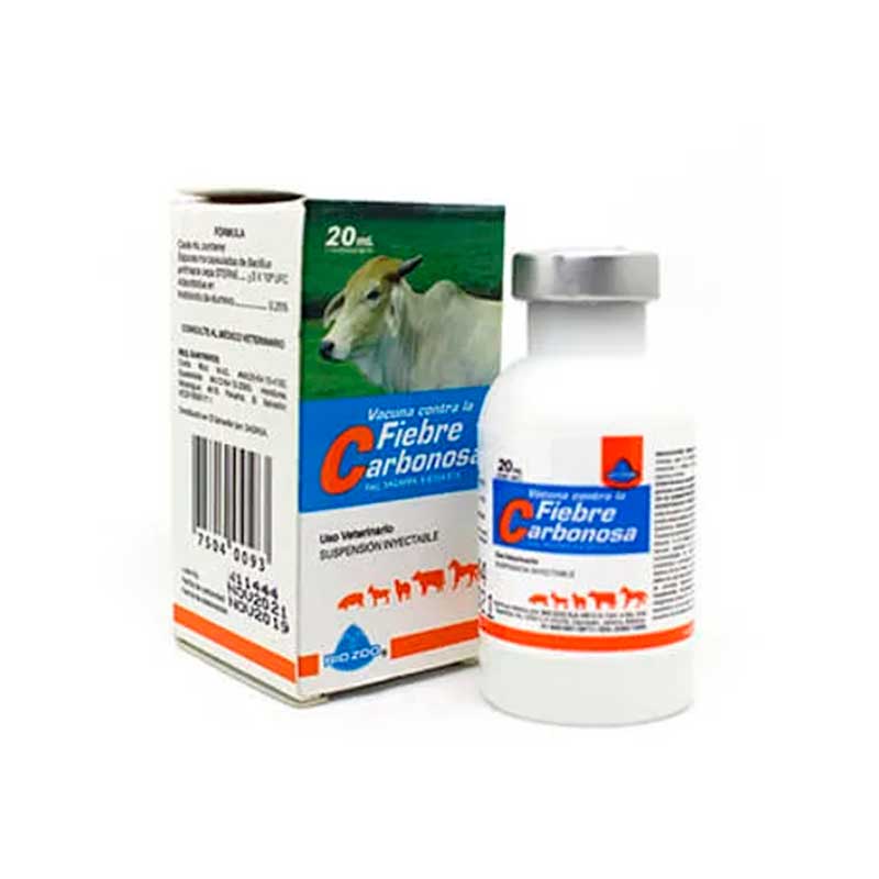 Vacuna contra la Fiebre Carbonosa 20 ml - Robles Veterinaria - Bio Zoo