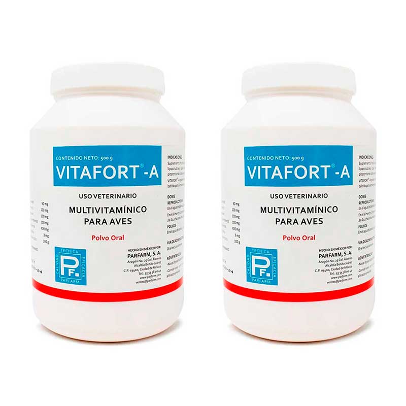 Vitafort A 500 g (2 piezas) - Robles Veterinaria