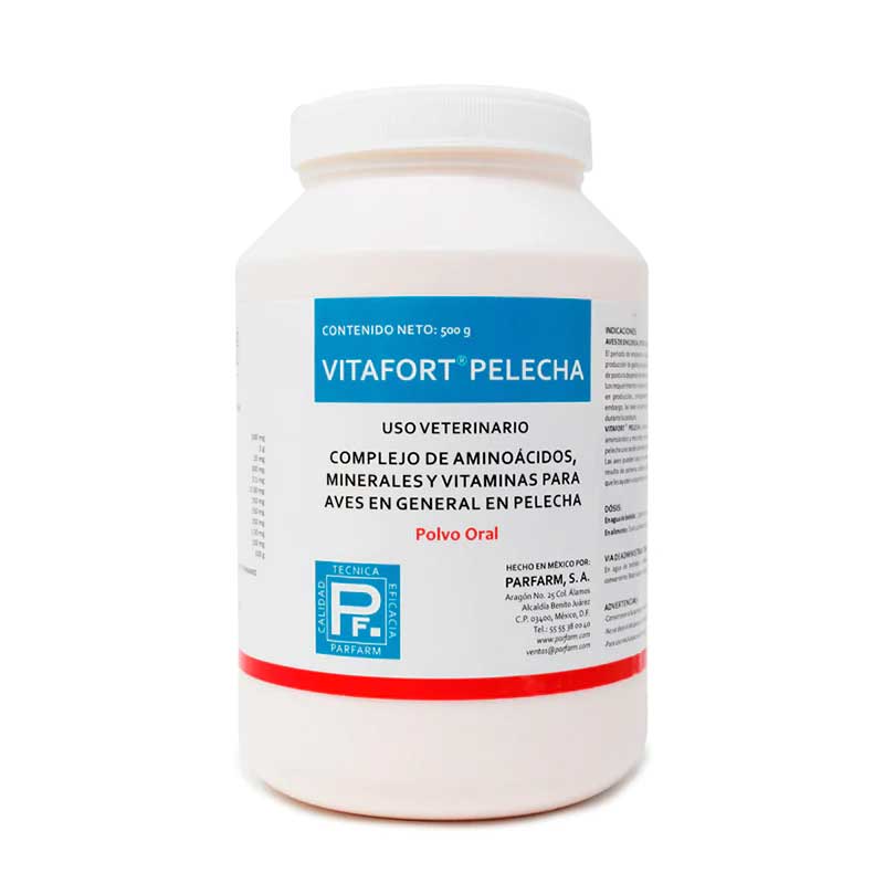 Vitafort Pelecha 500 g - Robles Veterinaria - Parfarm