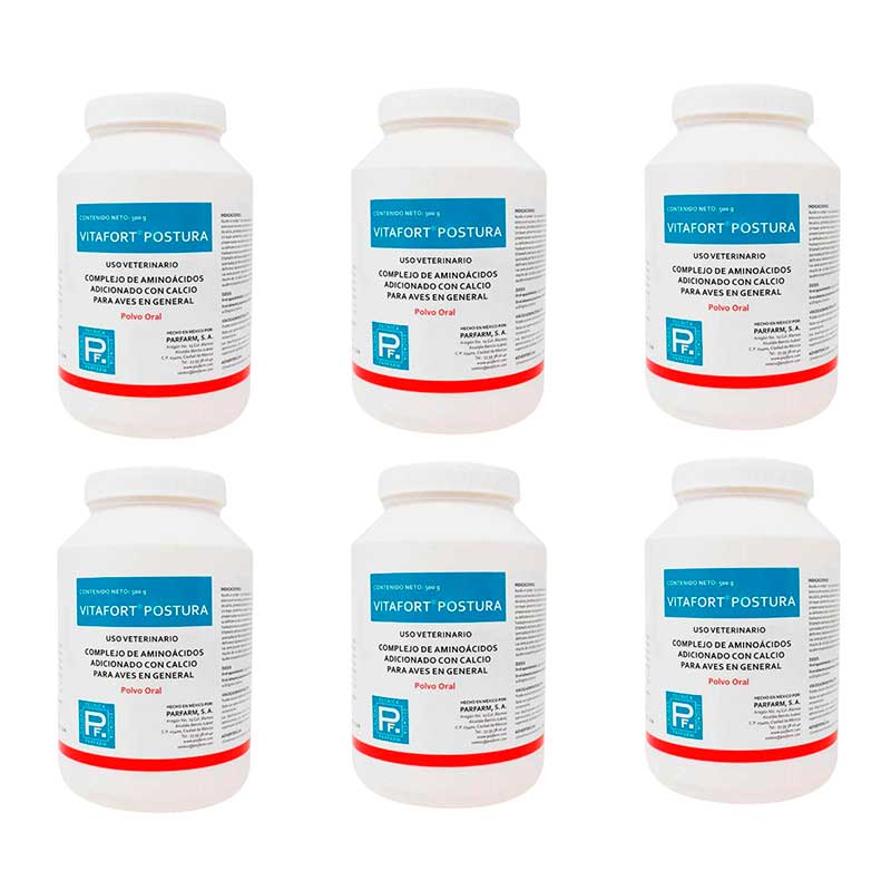 Vitafort Postura 500 g (6 piezas) - Robles Veterinaria