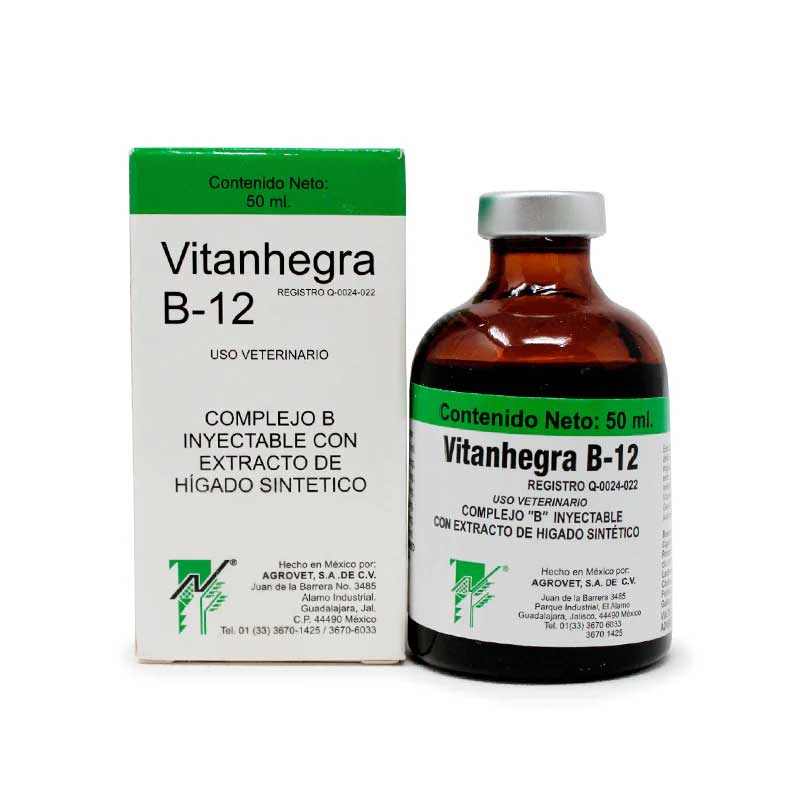 Vitanhegra B-12 50 ml - Robles Veterinaria - Agrovet