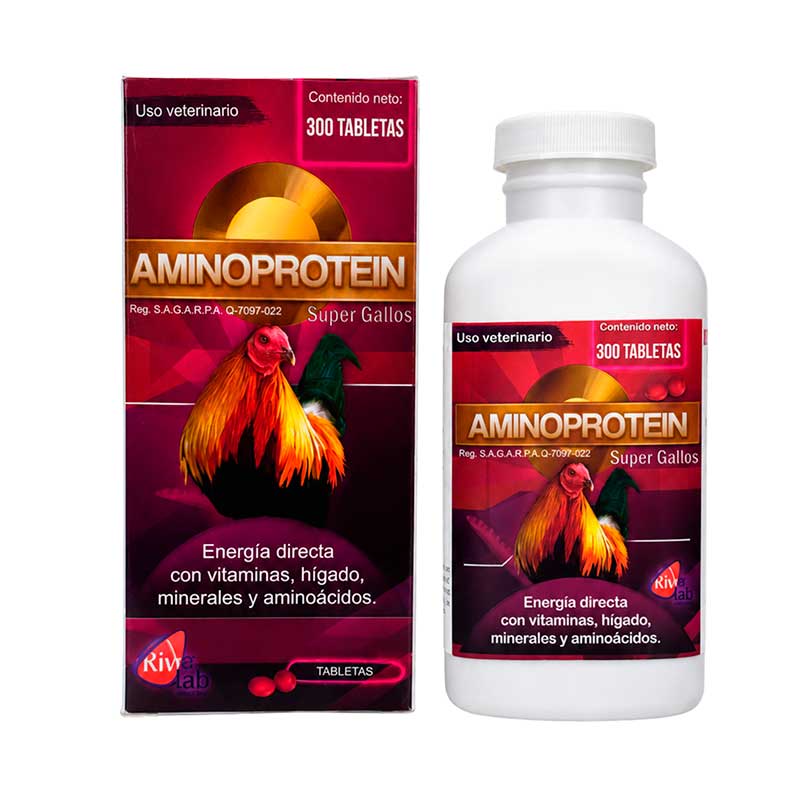 Aminoprotein Super Gallos 300 Tabletas - Robles Veterinaria - RiverLab