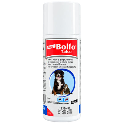 Bolfo Talco 100 g - Talco Antipulgas para Perros y Gatos - Elanco