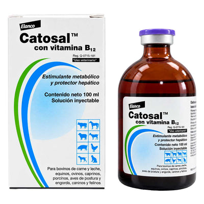 Catosal con Vitamina B12 100 ml - Estimulante Metabólico y Protector Hepático - Elanco