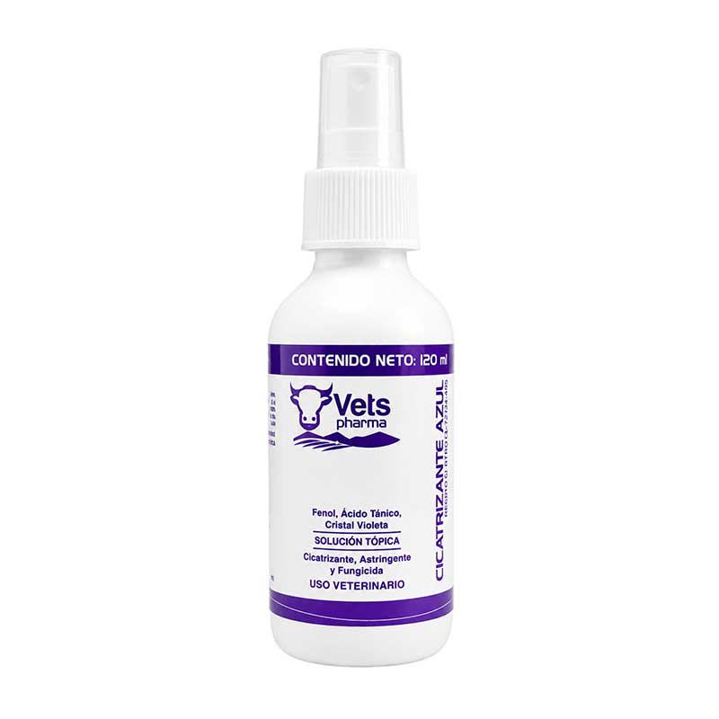 Cicatrizante Azul Spray 120 ml - Robles Veterinaria - Vets Pharma