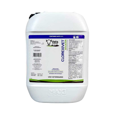 Clorexivet Solución 4 Litros - Robles Veterinaria - Vets Pharma