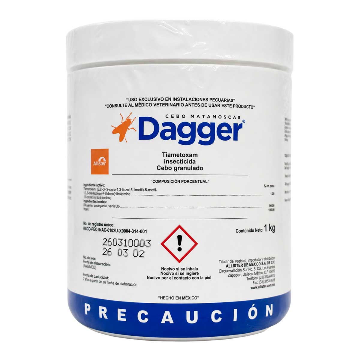 Dagger 1 kg - Insecticida - Cebo Matamoscas Granulado - Allister