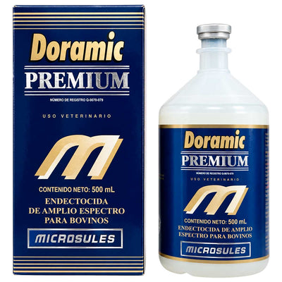 Doramic Premium 500 ml - Doramectina 3.15% - Endectocida de Amplio Espectro para Bovinos - Microsules