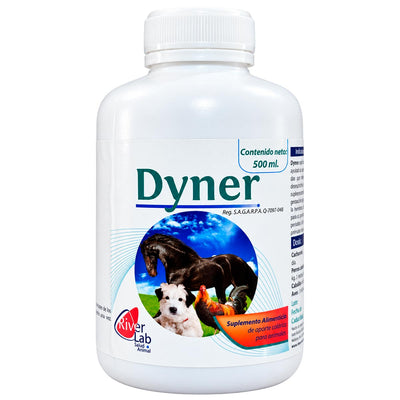 Dyner 500 ml - Suplemento Alimenticio de Aporte Calórico para Animales - RiverLab