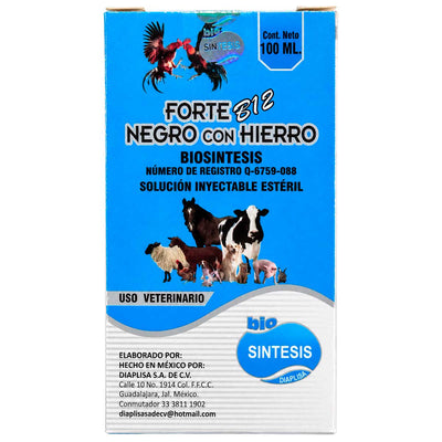 Forte B12 Negro con Hierro 100 ml - Bio Sintesis Diaplisa