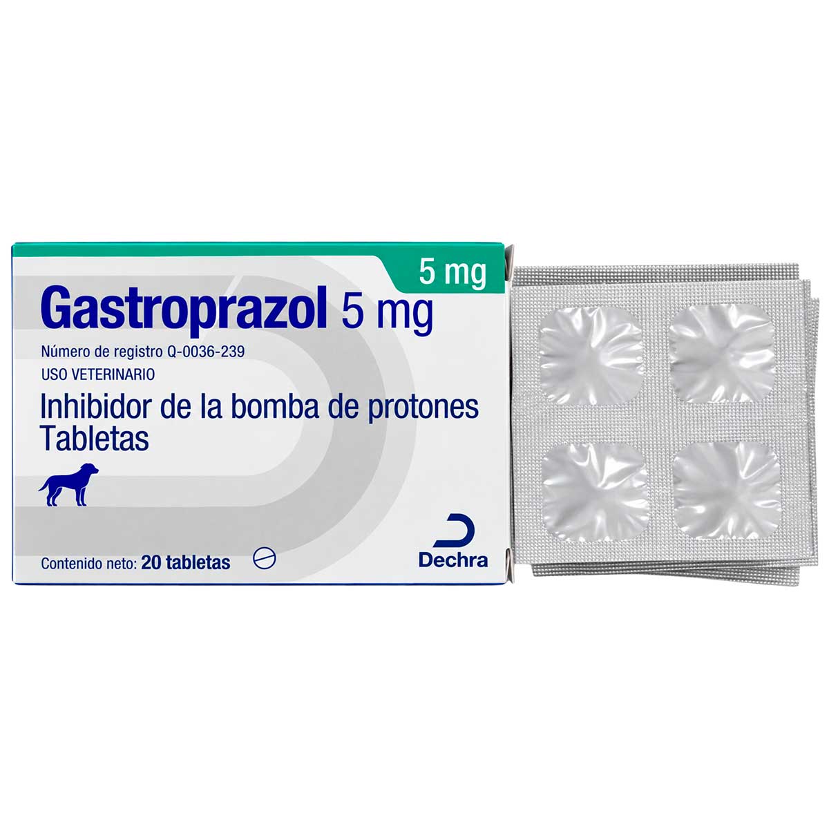 Gastroprazol 5 mg Caja con 20 Tabletas - Dechra