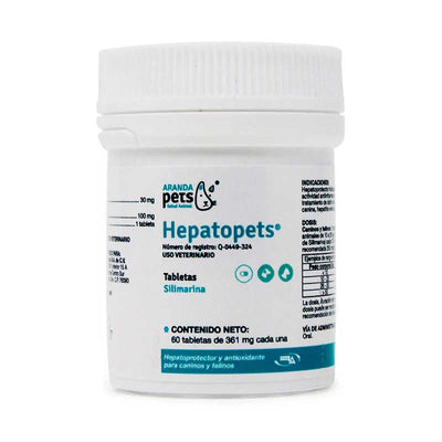 Hepatopets 60 Tabletas - Robles Veterinaria - Aranda