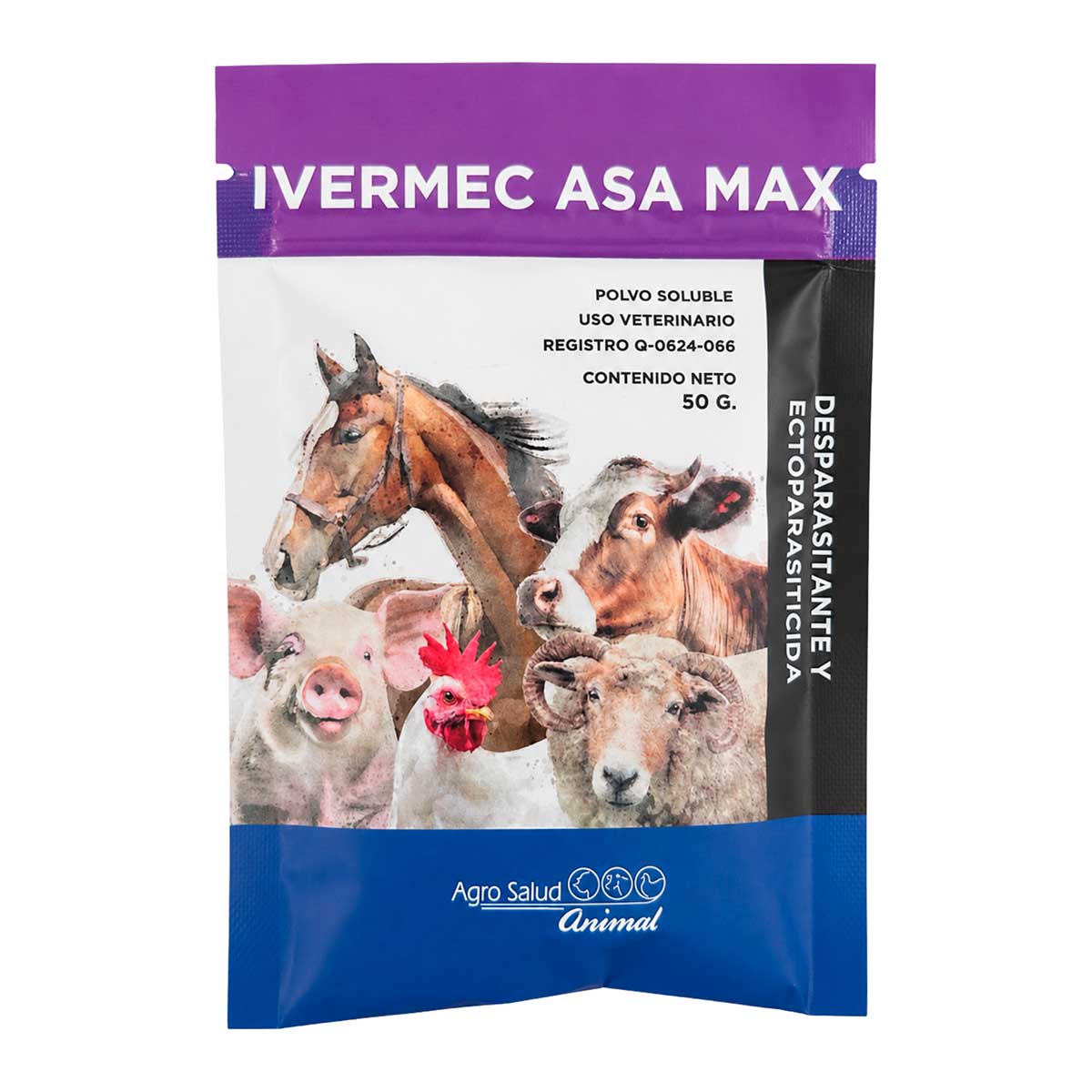 Ivermec Asa Max Sobre 50 g - Agro Salud Animal