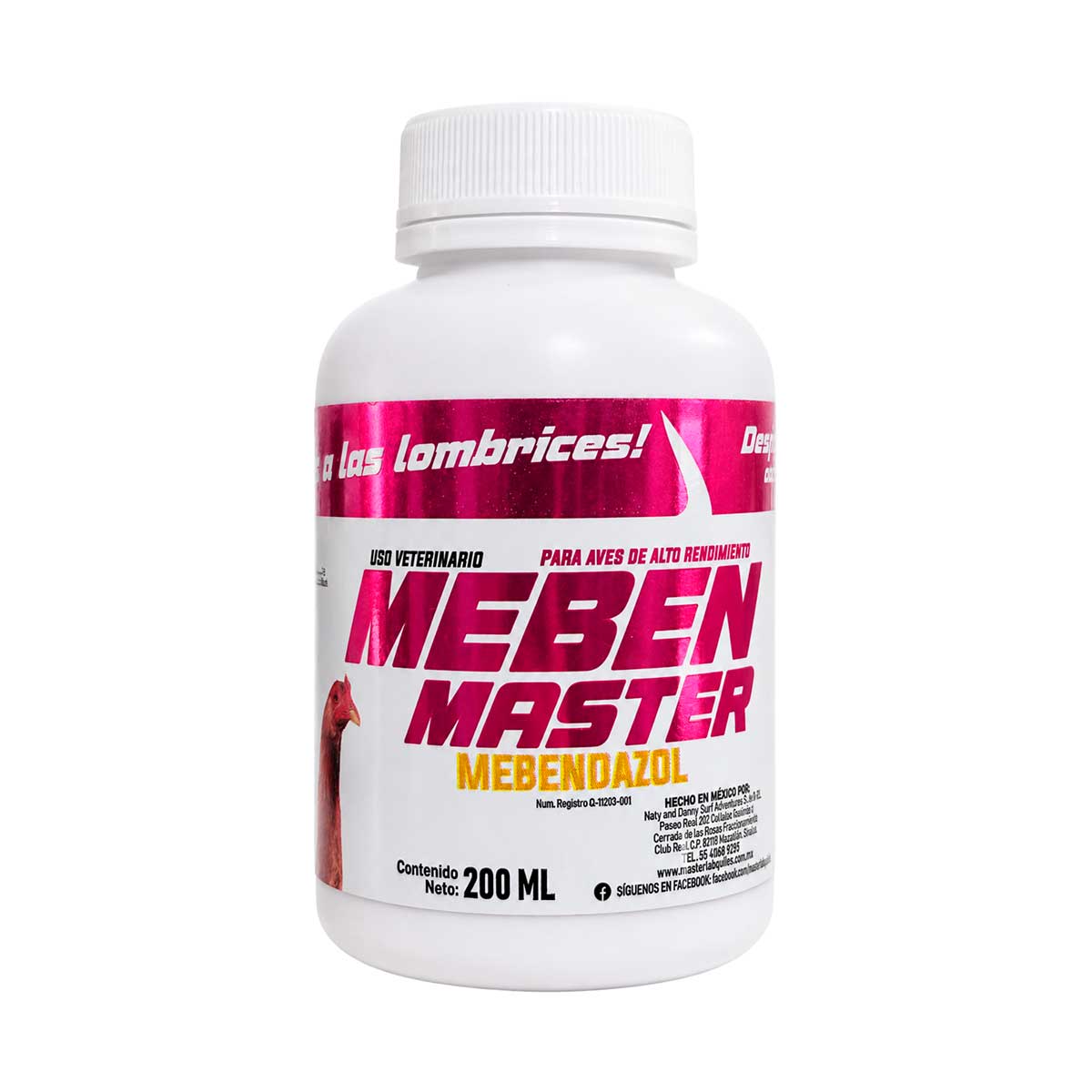Meben Master 200 ml - Mebendazol - MasterLab