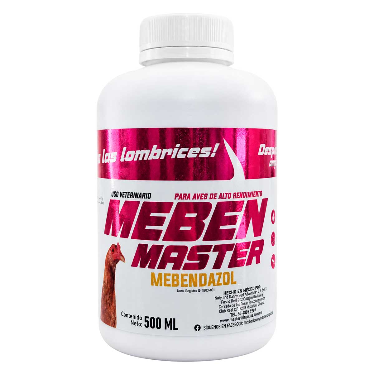 Meben Master 500 ml - Mebendazol - MasterLab