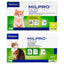 Milpro Gatos 4 Tabletas - Desparasitante Interno para Gatos - Tabletas Palatables - Virbac