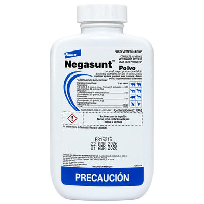 Negasunt Polvo 100 g - Insecticida -Acaricida con Acción Larvicida y Cicatrizante - Elanco