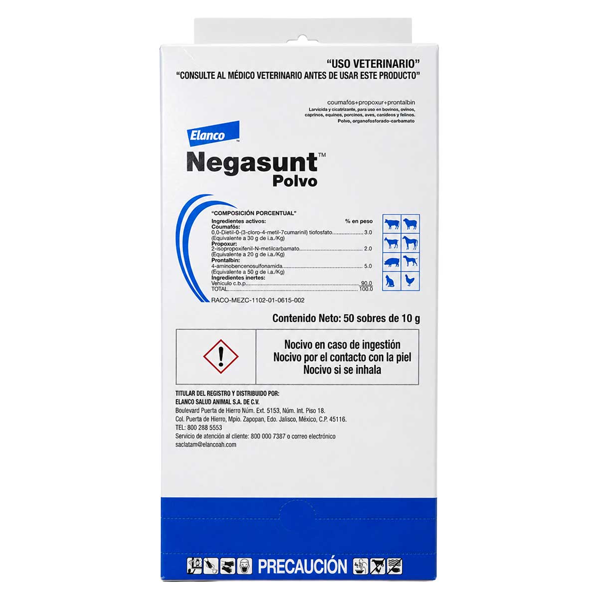 Negasunt Polvo Caja con 50 Sobres de 10 g - Elanco
