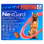 NexGard Spectra 30.1 - 60 kg - Caja con 3 Tabletas Masticables para Perros - Boehringer Ingelheim