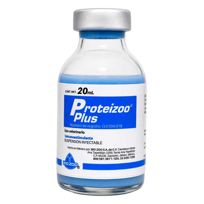 Proteizoo Plus 20 ml - Inmunoestimulante Veterinario - Solución Inyectable - Bio Zoo