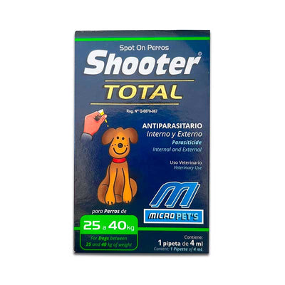 Shooter Total Perros 25 a 40 kg Spot On - Robles Veterinaria - Microsules