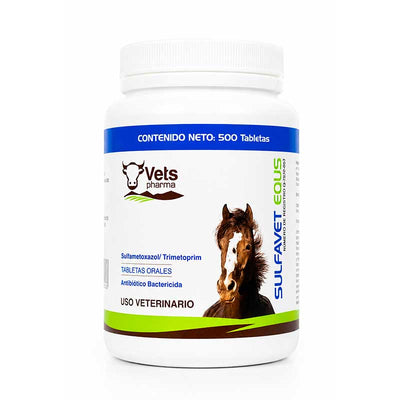 Sulfavet Equs 500 Tabletas - Robles Veterinaria - Vets Pharma