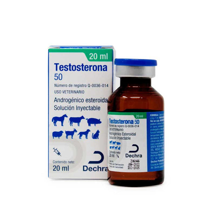 Testosterona 50 20 ml | Dechra | Robles Veterinaria