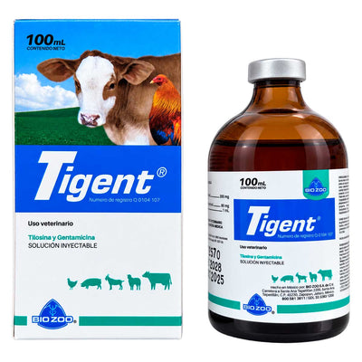 Tigent 100 ml - Tilosina y Gentamicina Veterinaria - Bio Zoo