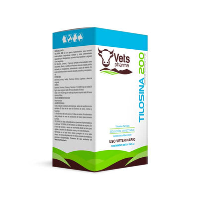 Tilosina 200 100 ml - Robles Veterinaria - Vets Pharma