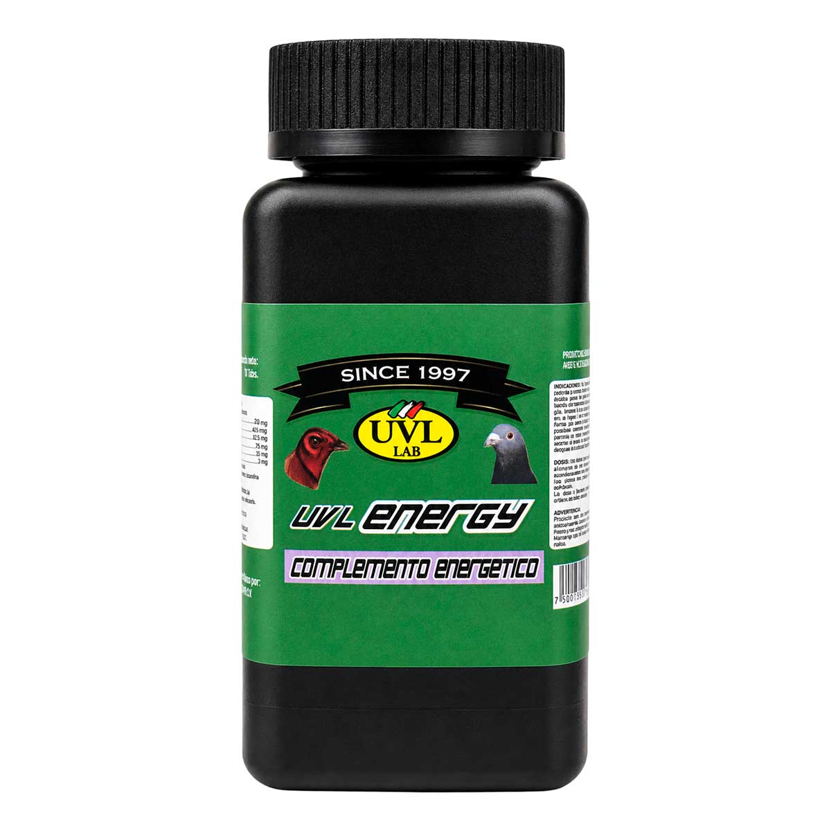 UVL Energy 70 Tabletas - Complemento Energético para Aves - UVL Lab