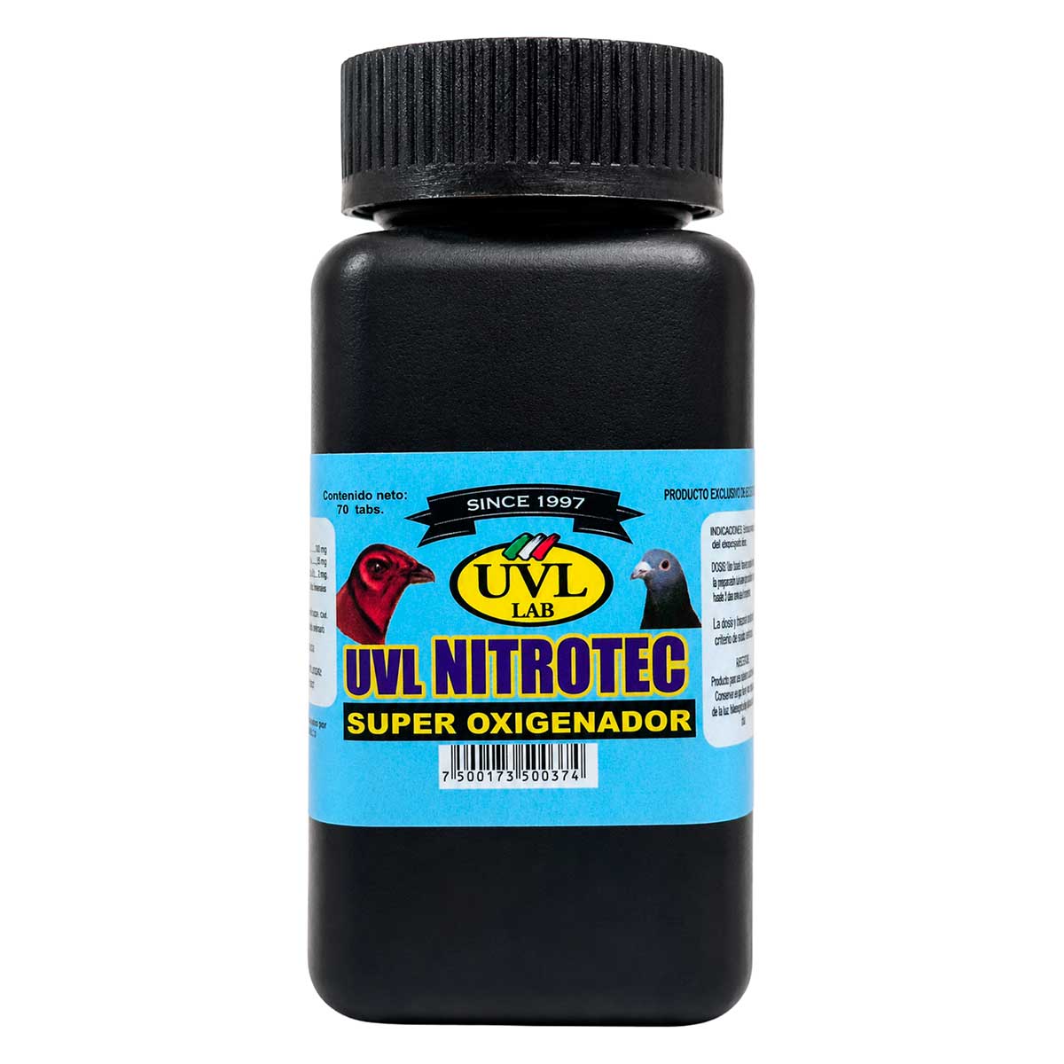 UVL Nitrotec 70 Tabletas - Oxigenador para Aves - UVL Lab