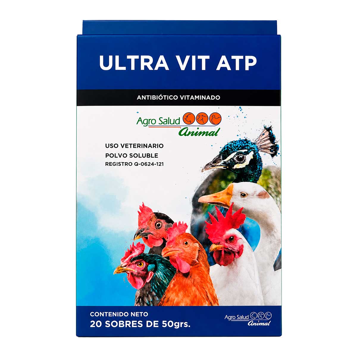 Ultra Vit ATP Caja con 20 Sobres de 50 g - Agro Salud Animal