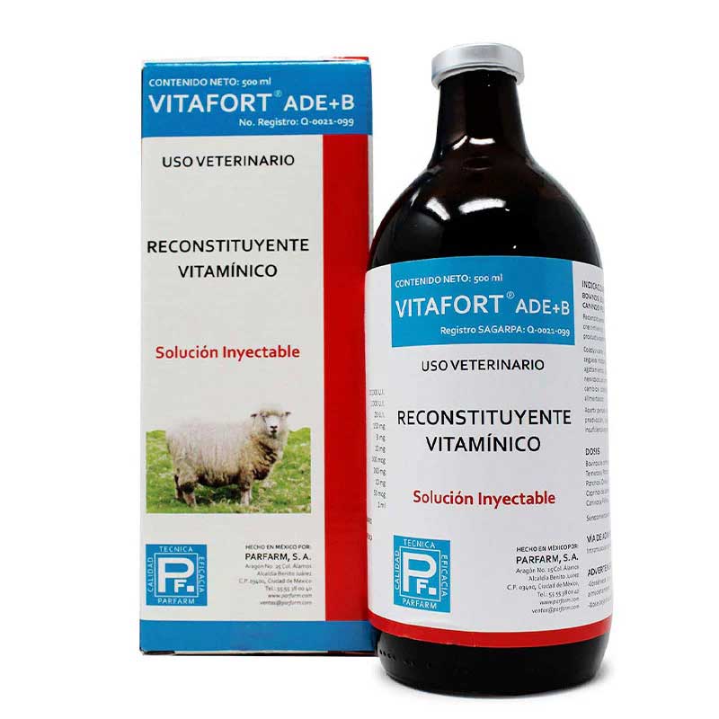 Vitafort ADE+B 500 ml - Robles Veterinaria - Parfarm