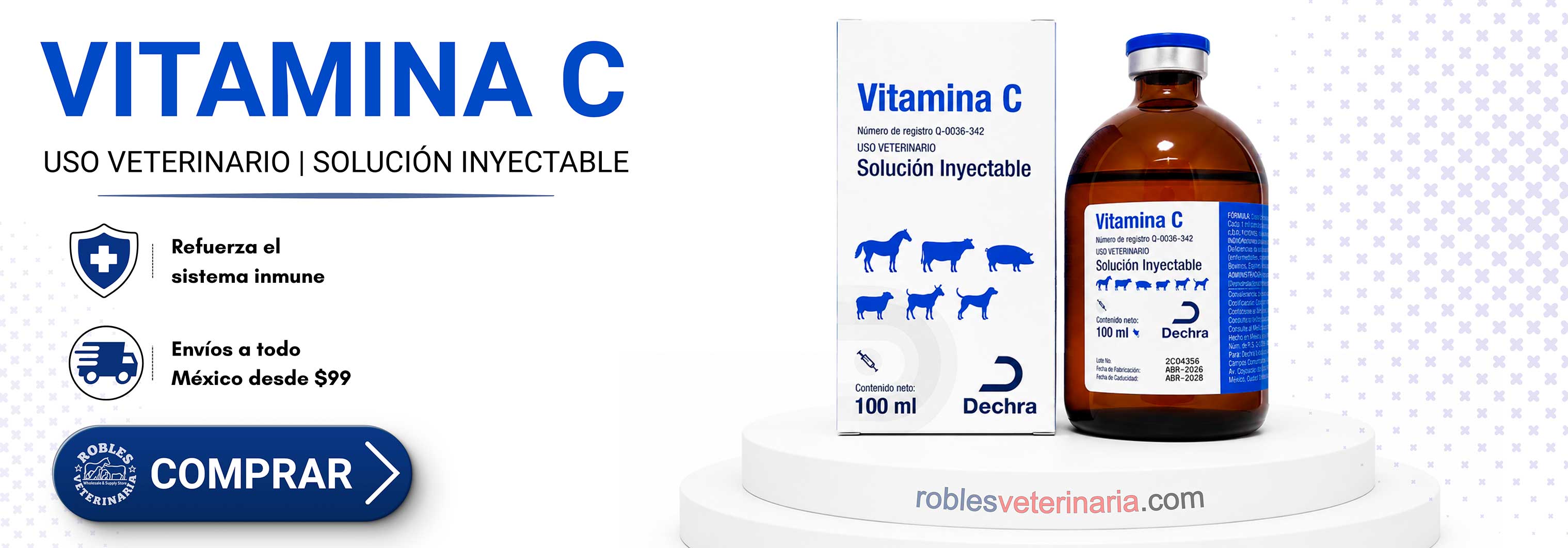 Vitamina C Dechra - Robles Veterinaria