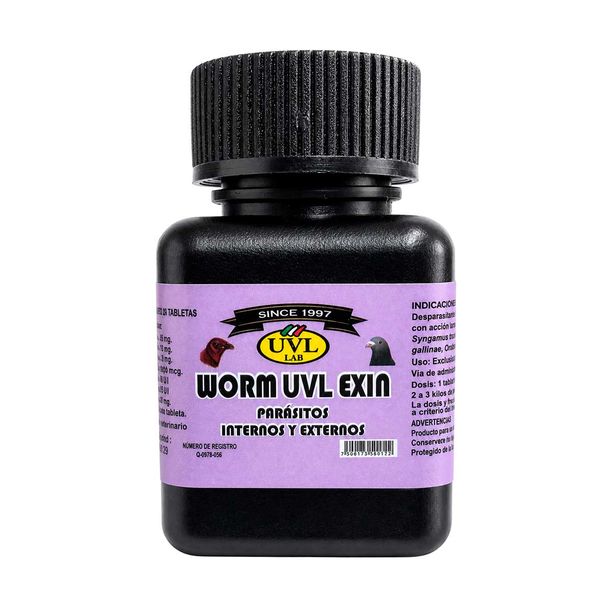 Worm UVL Exin 20 Tabletas - UVL Lab