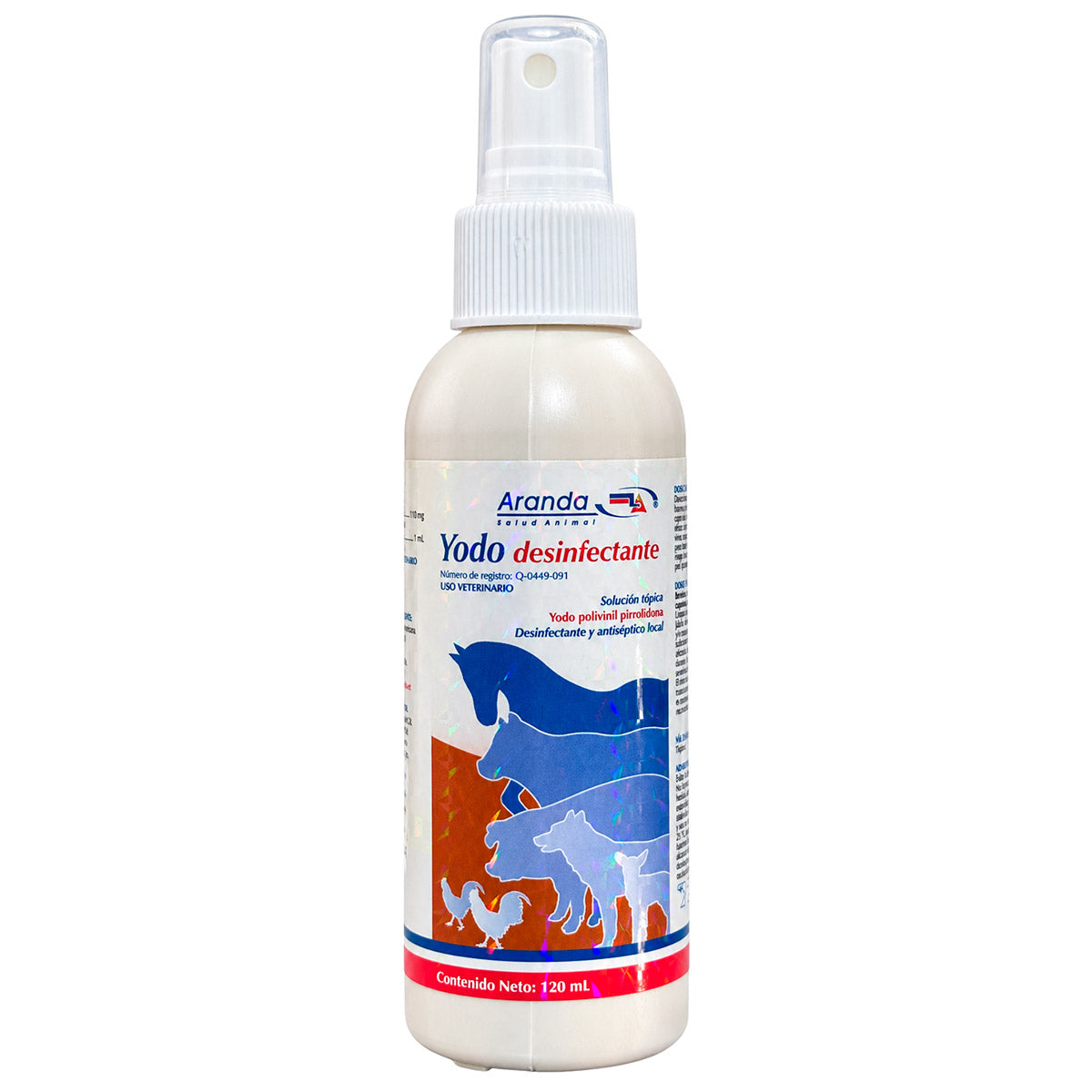 Yodo Desinfectante 120 ml - Desinfectante y Antiséptico Local - Solución Tópica - Aranda