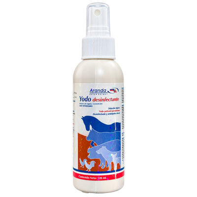 Yodo Desinfectante 120 ml - Desinfectante y Antiséptico Local - Solución Tópica - Aranda