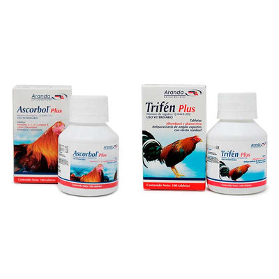 Trifén Plus 100 Tabletas + Ascorbol Plus 100 Tabletas | Robles Veterinaria