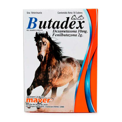 Butadex Caja con 10 Sobres de 10 g c/u - Robles Veterinaria - Maver