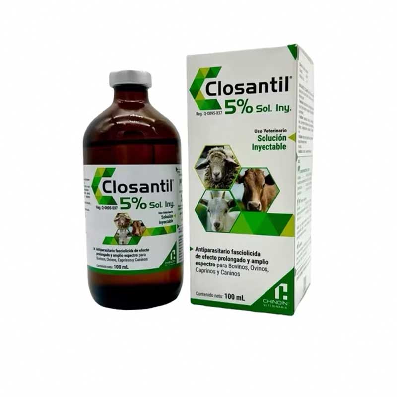 Closantil Inyectable 5% 100 ml - Robles Veterinaria - Chinoin Veterinaria