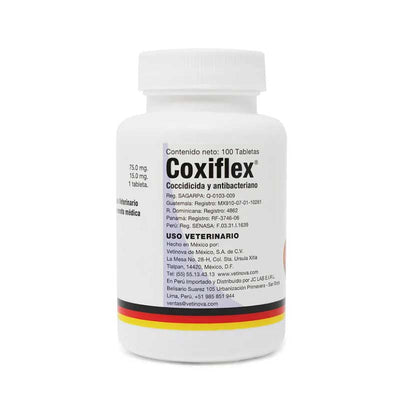 Coxiflex 100 Tabletas - Robles Veterinaria - Vetinova
