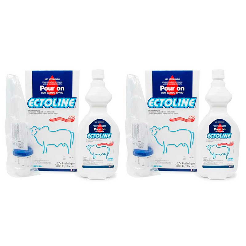 Ectoline Pour On 1 Litro (2 piezas) - Robles Veterinaria