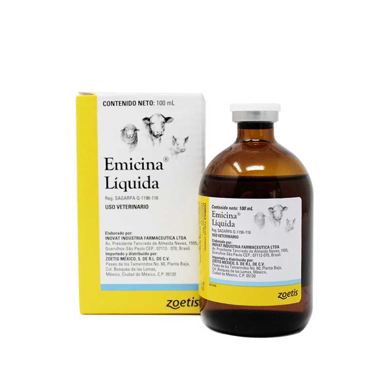 Emicina Líquida 100 ml - Robles Veterinaria - Zoetis