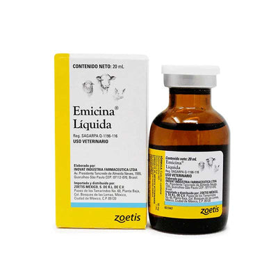 Emicina Líquida 20 ml - Robles Veterinaria - Zoetis