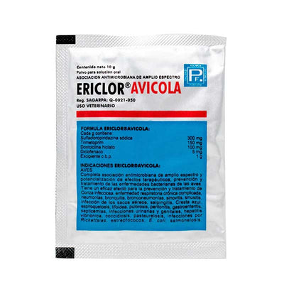 Ericlor Avicola 10 g - Robles Veterinaria - Parfarm