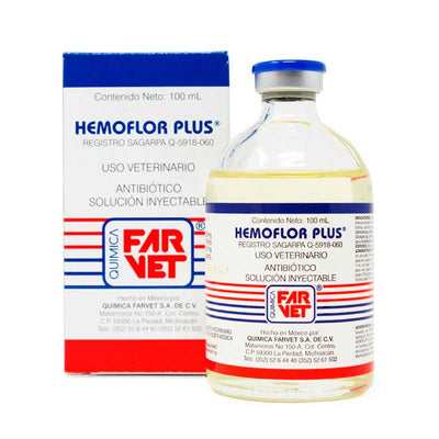 Hemoflor Plus 100 ml - Robles Veterinaria - Farvet