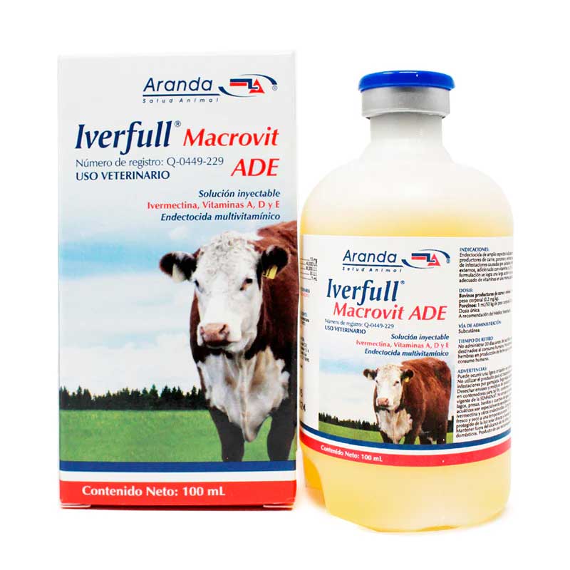 Iverfull Macrovit ADE 100 ml - Robles Veterinaria - Aranda