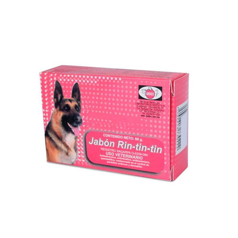 Jabón Rin-tin-tin 80 g - Robles Veterinaria - Andoci