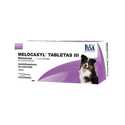 Melocaxyl lll 30 Tabletas - Robles Veterinaria - PiSA Agropecuaria
